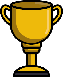 Trophée en or